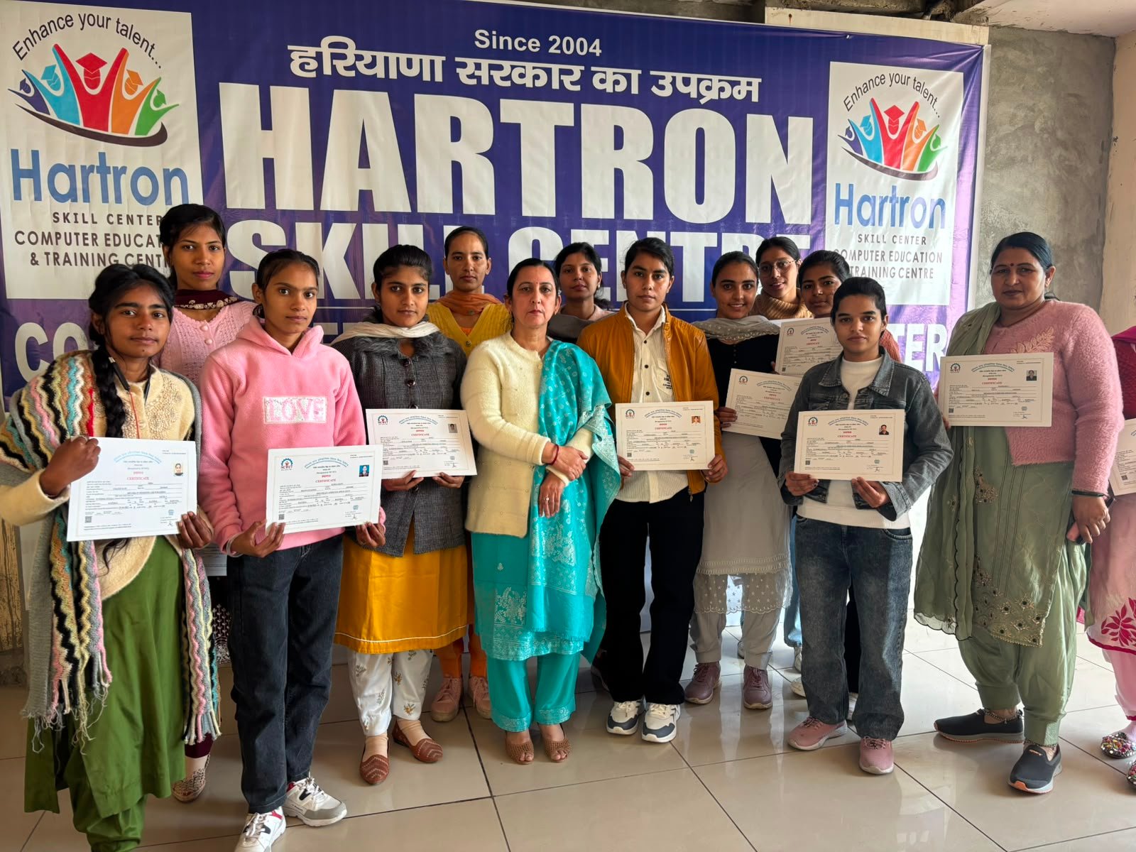 HARTRON Skill Centre Kaithal Student Certificate Distribution Ceremony 2026