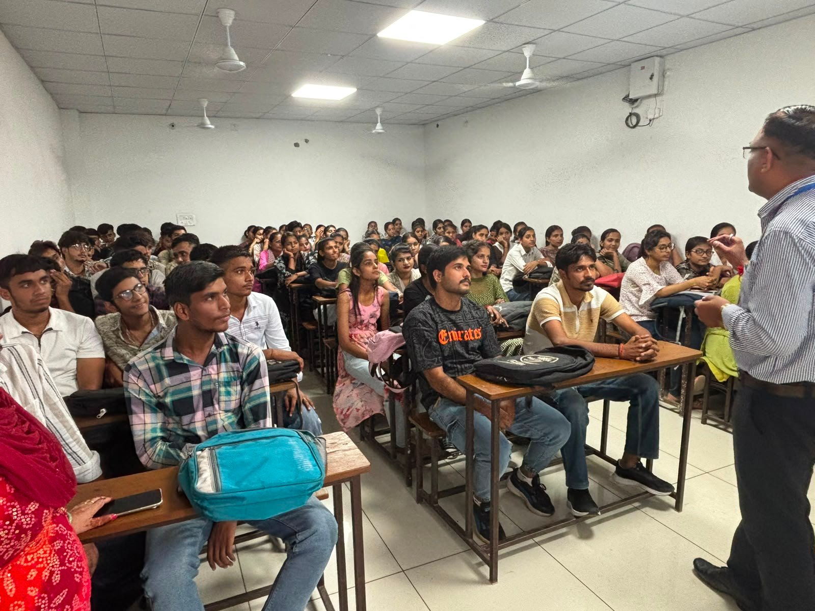 Students attending internship orientation session at Hartron Skill Centre Kaithal, Haryana