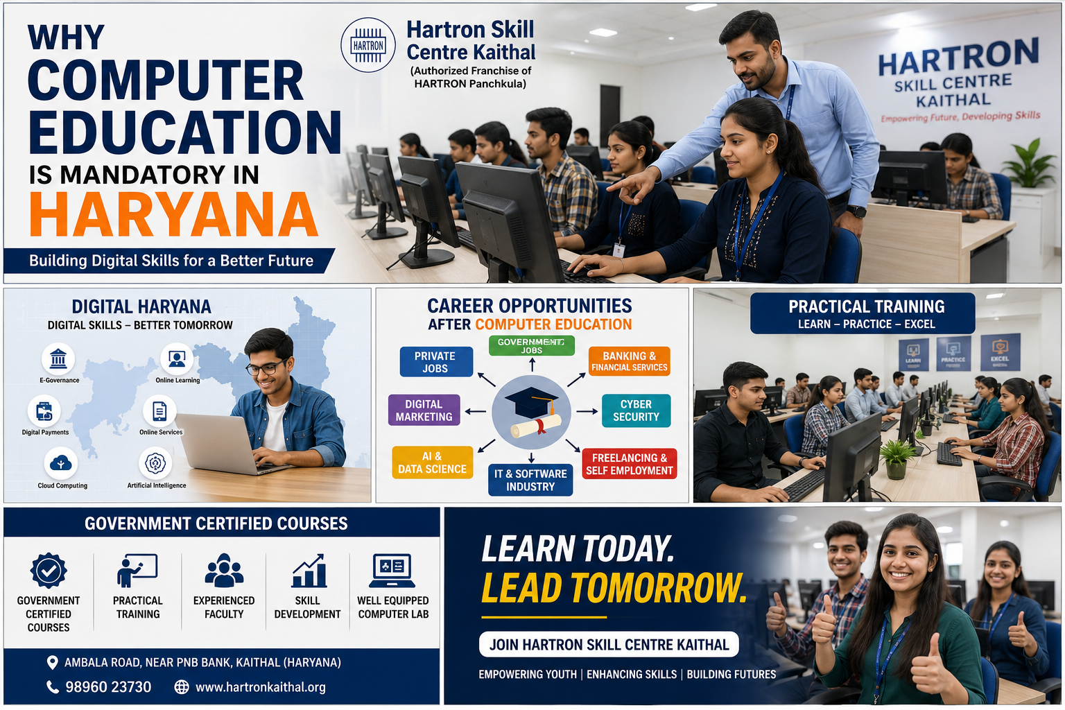 Why Computer Education is Mandatory in Haryana | Hartron Skill Centre Kaithal
